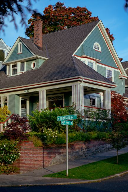 Tree-lined residential street